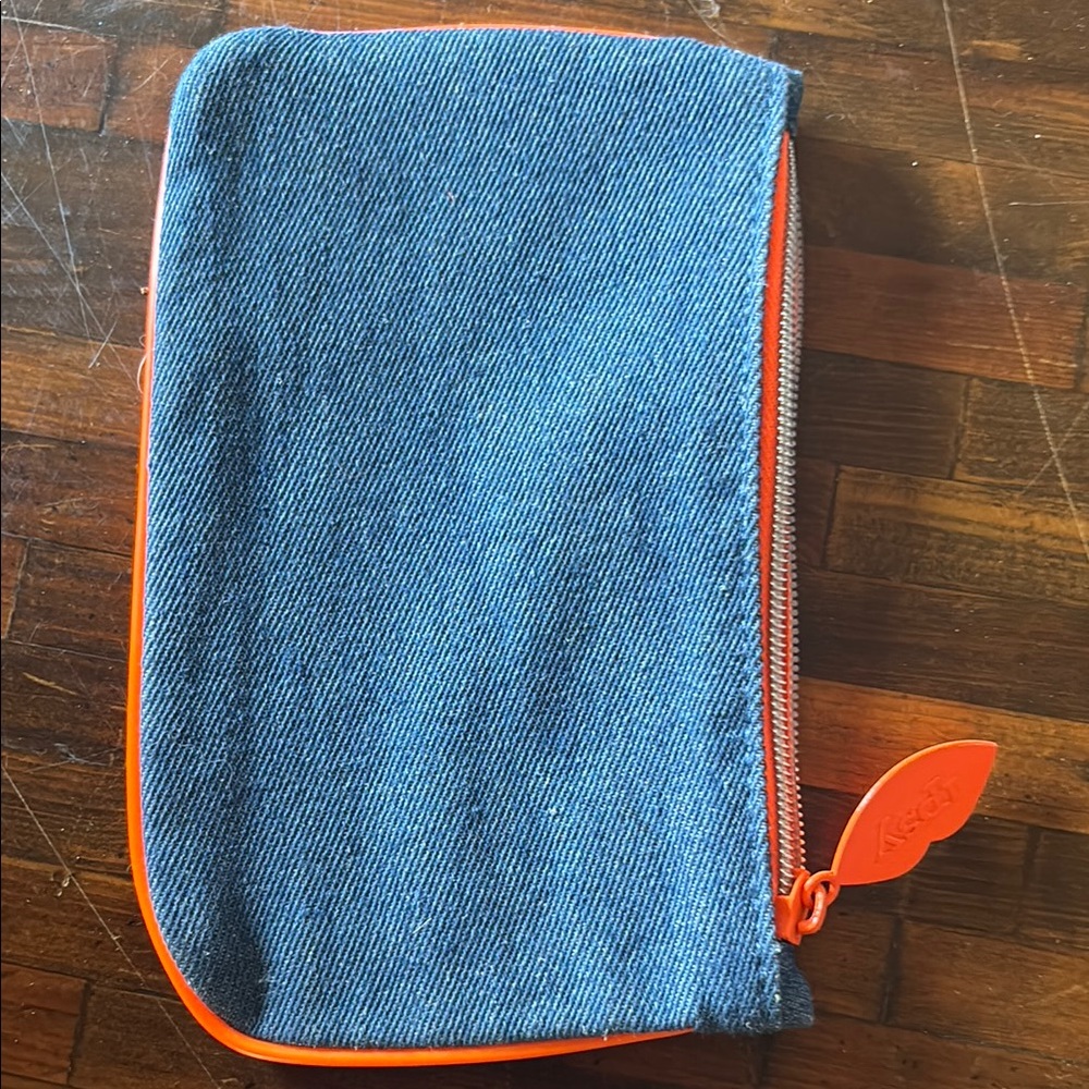 Stylish Denim and Orange Men's Bag